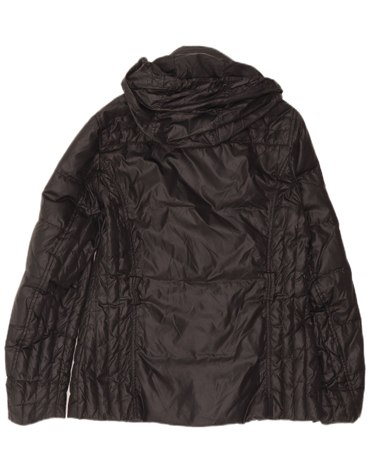 North Sails Womens Hooded Padded Jacket UK 16 Large Black Polyamide