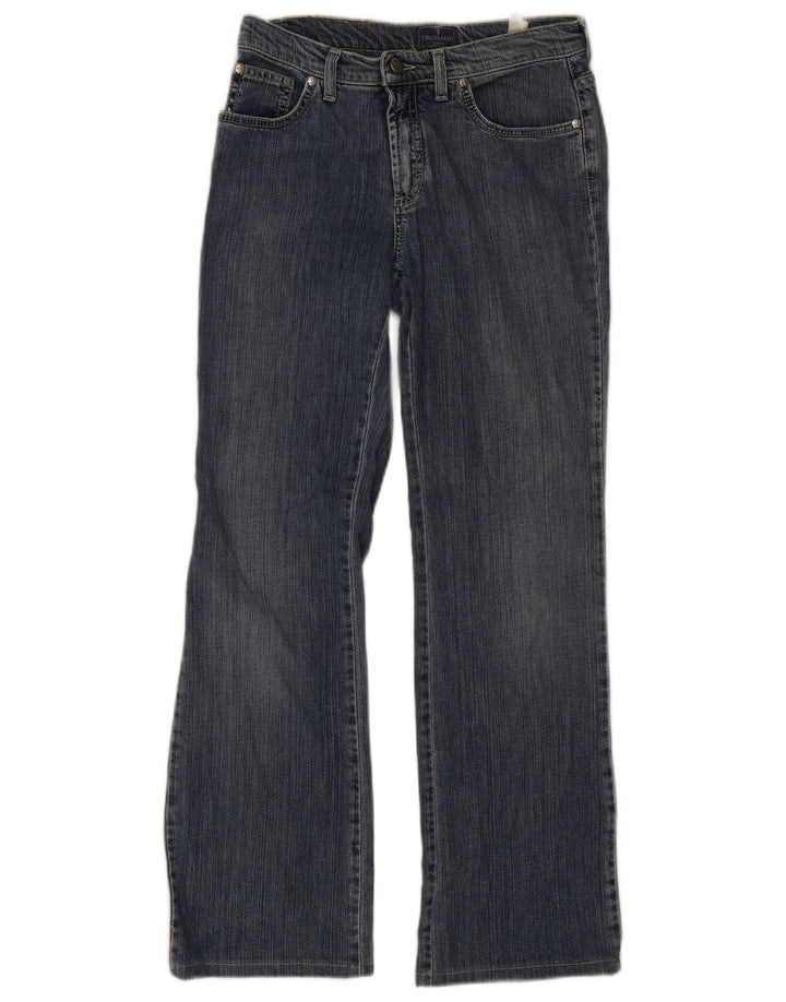 TRUSSARDI Womens Bootcut Jeans W27 L29 Blue Cotton