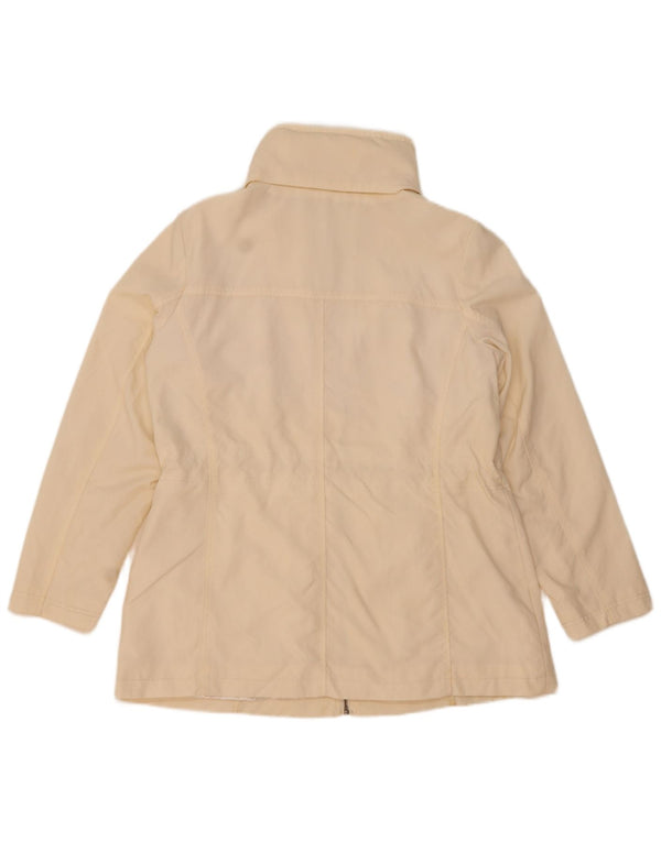 Marks & Spencer Womens Hooded Utility Jacket UK 16 Large Off White