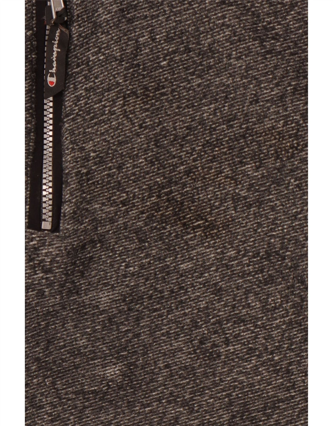 CHAMPION Mens Hooded Fleece Jacket UK 42 XL Grey Pinstripe Polyester