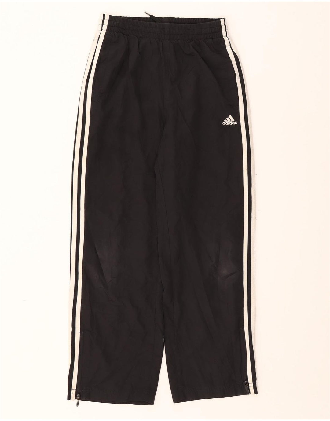ADIDAS Boys Tracksuit Trousers 11-12 Years  Black Polyester Vintage Adidas and Second-Hand Adidas from Messina Hembry 