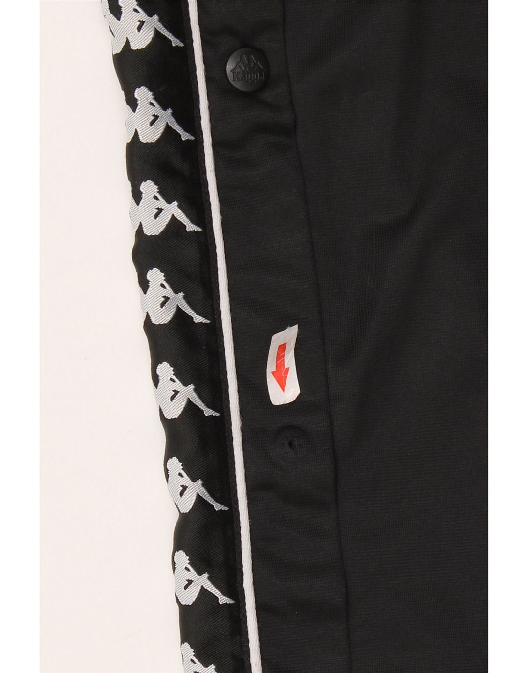 KAPPA Womens Graphic Tracksuit Trousers UK 12 Medium Black Polyester