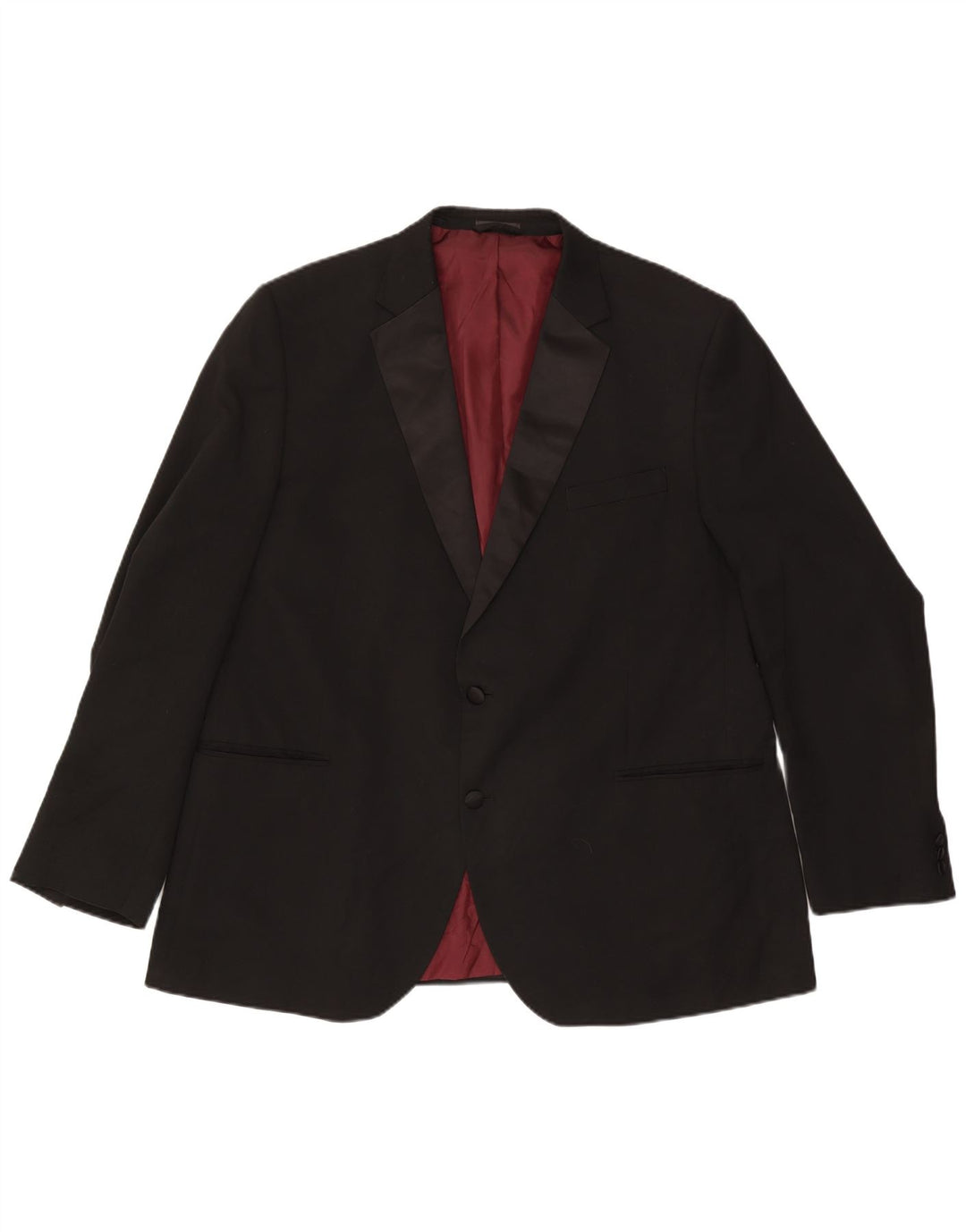 Marks & Spencer Mens 2 Button Regular Fit Blazer Jacket UK 48 2XL Black