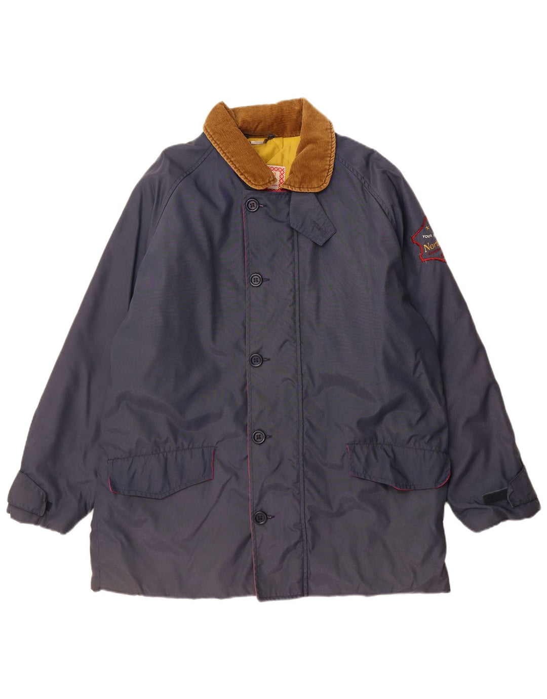 Carrera Mens Windbreaker Jacket UK 42 XL Navy Blue Colourblock Polyamide