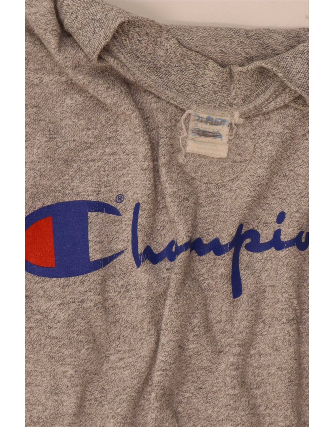 Champion Mens Graphic Sweatshirt Jumper Medium Grey Cotton