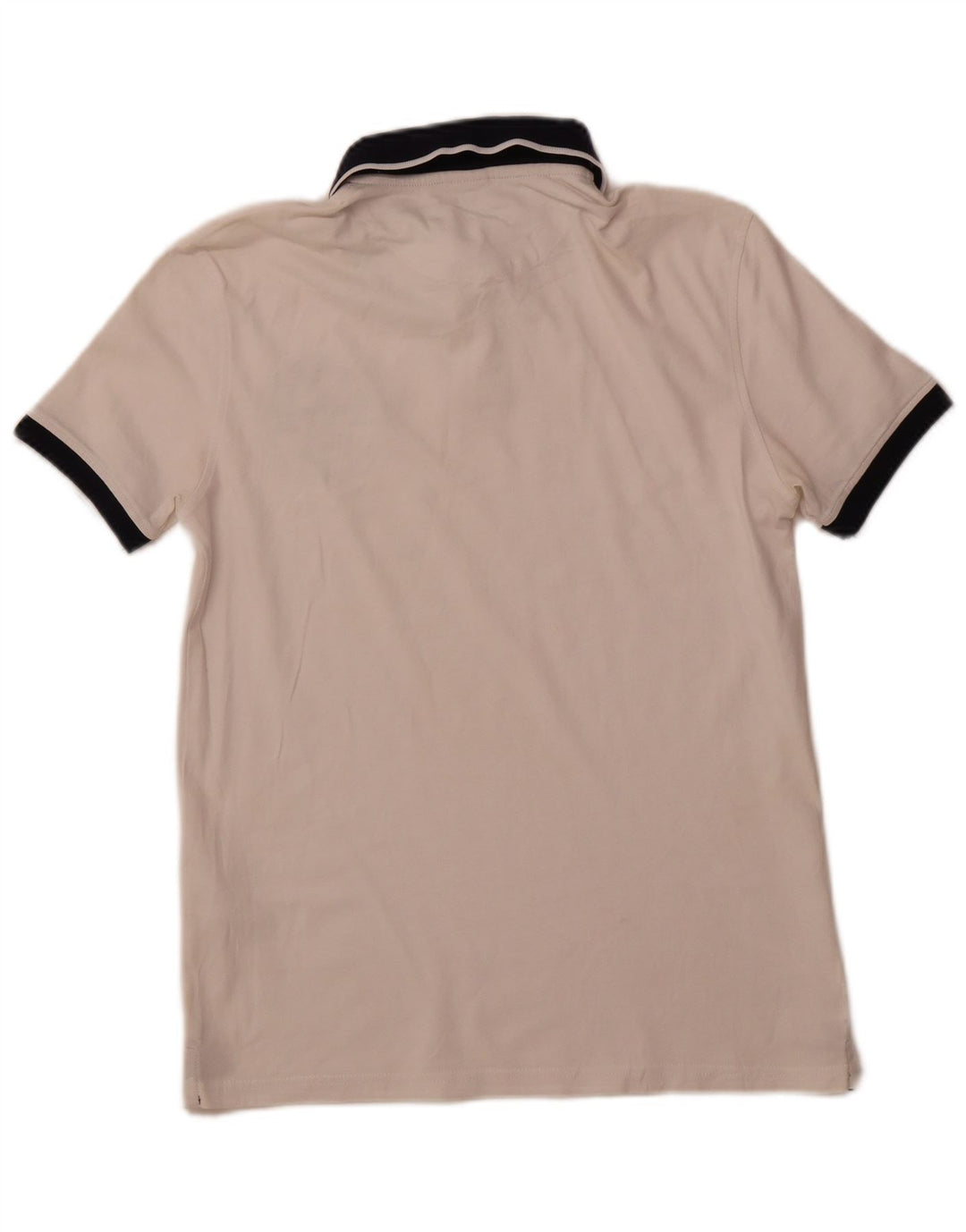 NORTH SAILS Mens Graphic Polo Shirt Small White Cotton