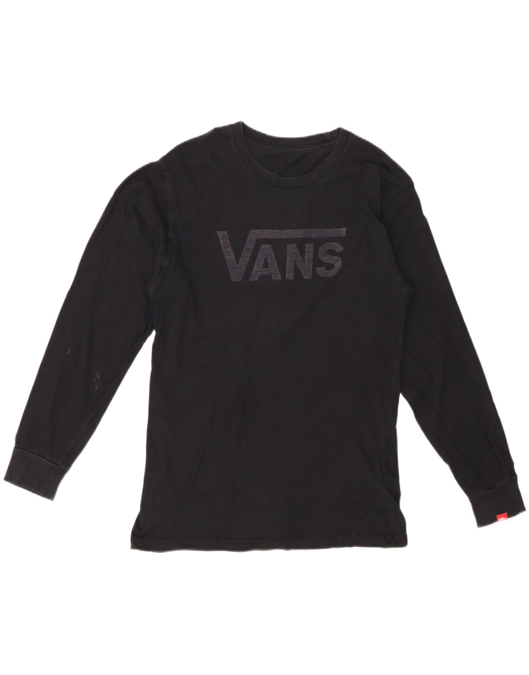 VANS Mens Graphic Top Long Sleeve Medium Black Cotton