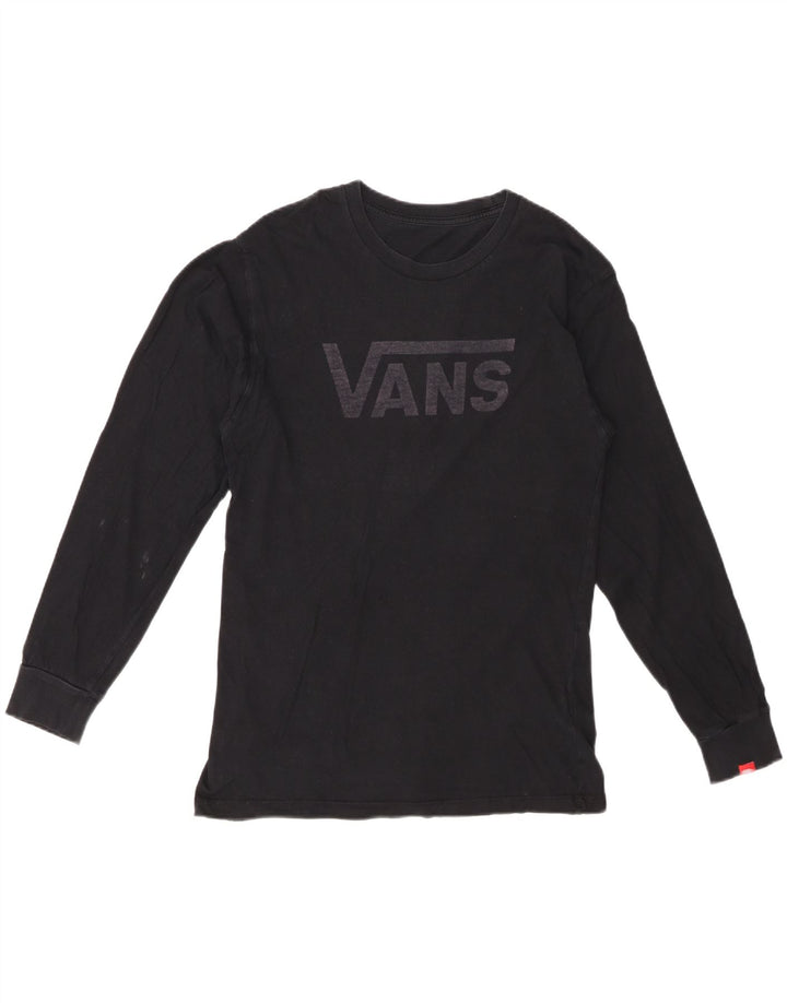 VANS Mens Graphic Top Long Sleeve Medium Black Cotton