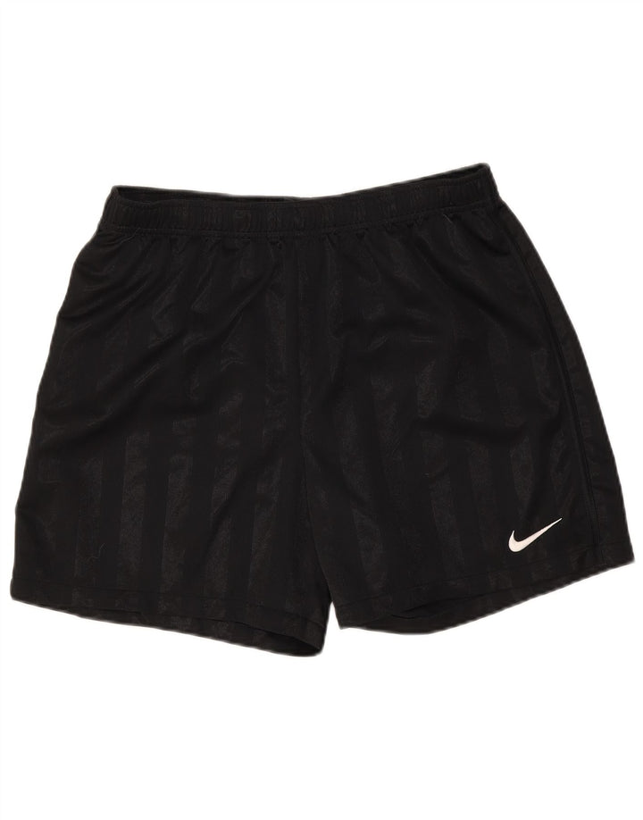 Nike Mens Sport Shorts Medium Black Striped Polyester