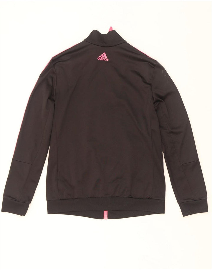 Adidas Womens Graphic Full Tracksuit UK 12/14 Medium Black Polyester