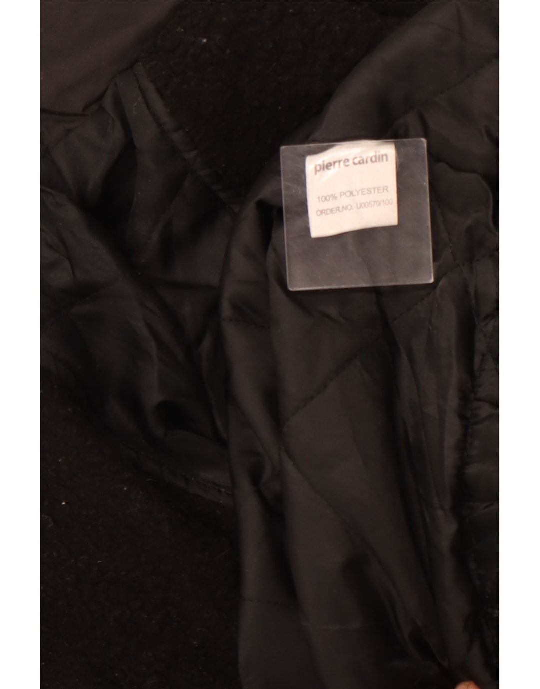 PIERRE CARDIN Mens Windbreaker Jacket UK 40 Large Black Polyester