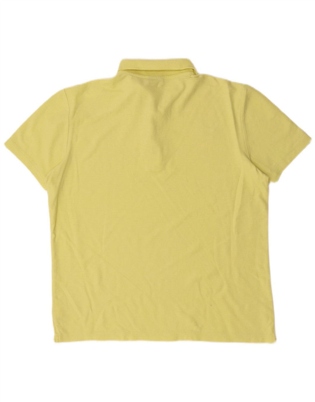UMBRO Mens Polo Shirt Large Yellow Cotton