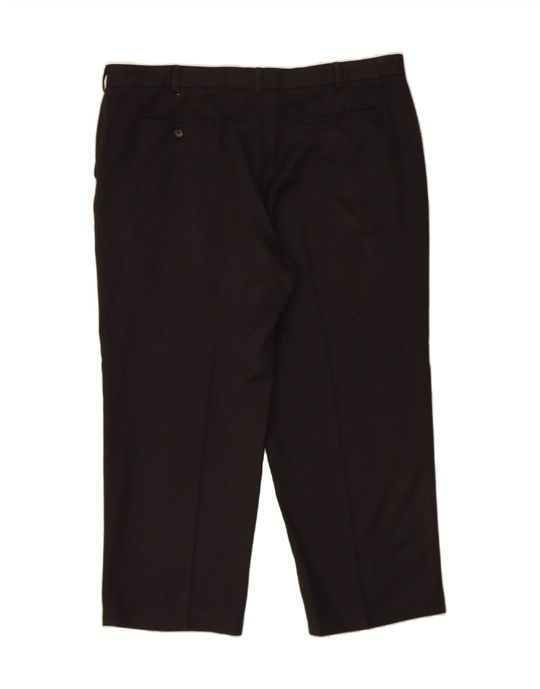 IZOD Mens Straight Suit Trousers W42 L30 Black Polyester Vintage Izod and Second-Hand Izod from Messina Hembry 