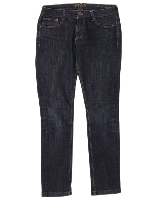ZARA Womens Mid Rise Skinny Jeans EU 40 Medium W30 L30 Navy Blue