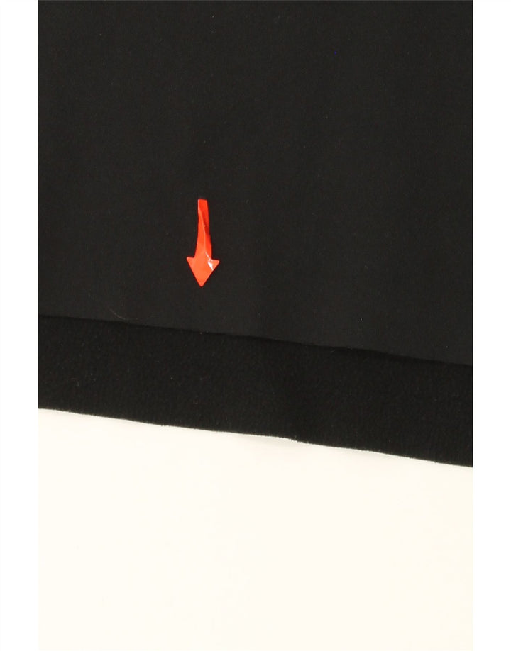 Nike Mens Dri Fit Zip Neck Pullover Tracksuit Top Large Black Colourblock