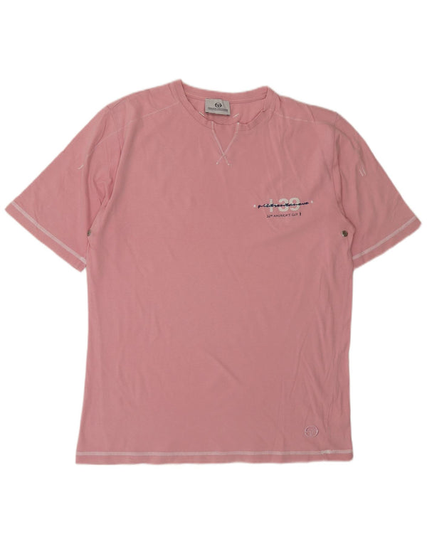 SERGIO TACCHINI Mens T-Shirt Top Medium Pink