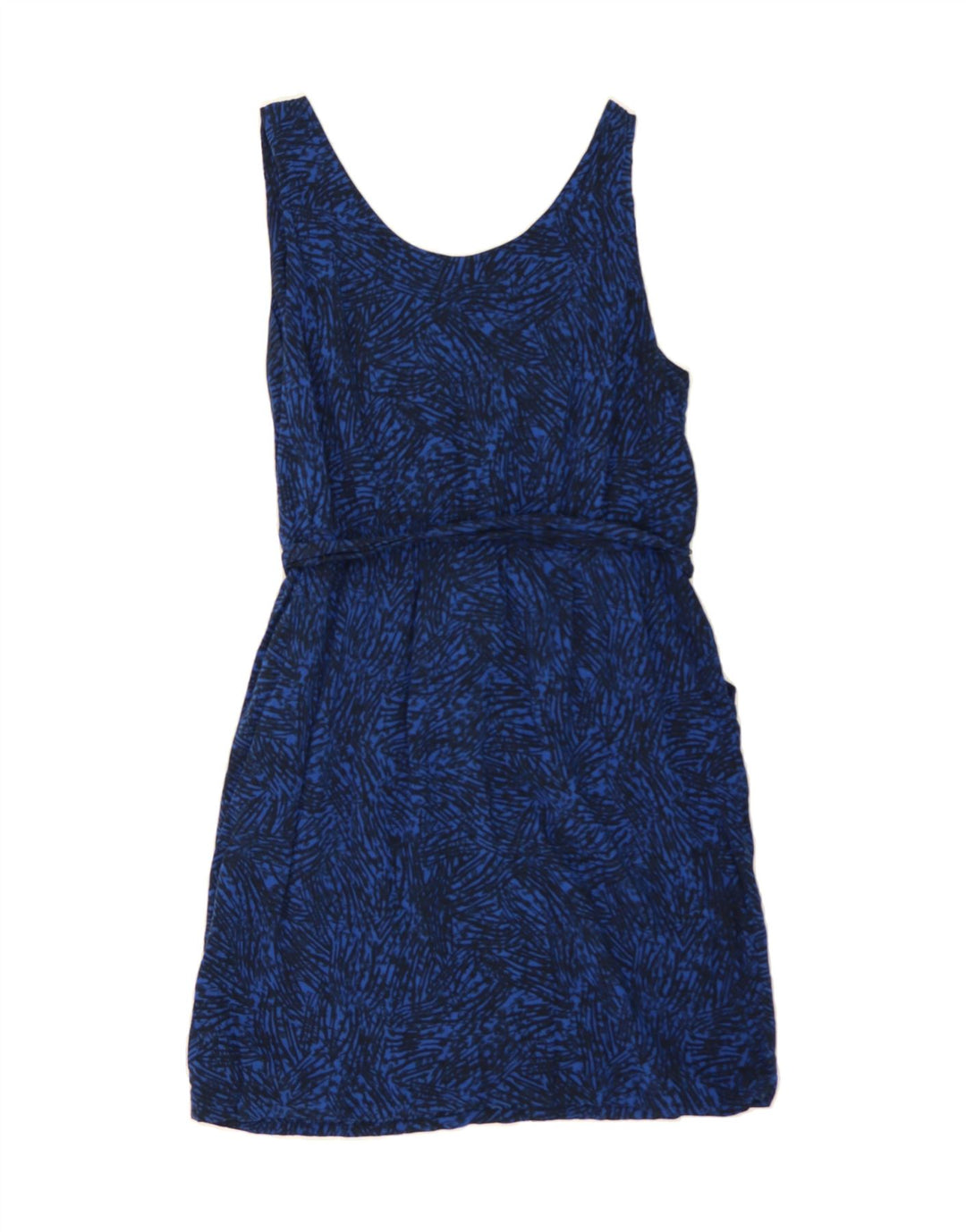 MOSSIMO Womens Abstract Pattern Sleeveless Sheath Dress UK 18 XL Blue Vintage Mossimo and Second-Hand Mossimo from Messina Hembry 