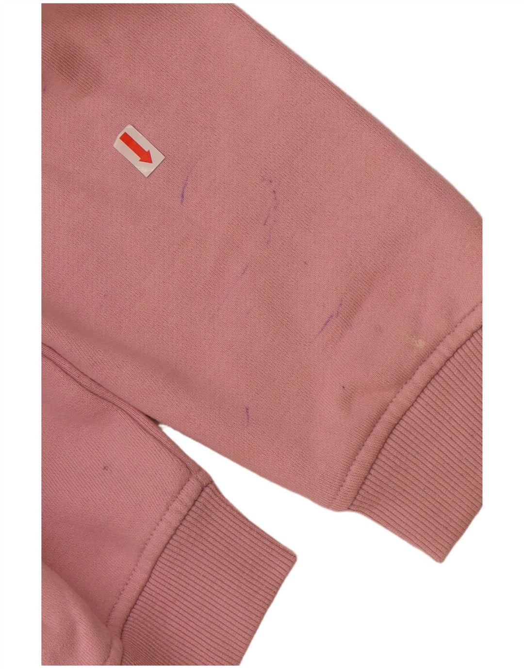 ELLESSE Womens Graphic Sweatshirt Jumper UK 12 Medium Pink Cotton