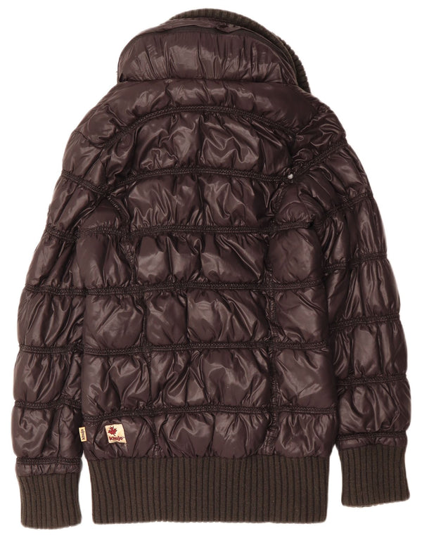 KHUJO Womens Hooded Padded Jacket UK 18 XL Navy Blue