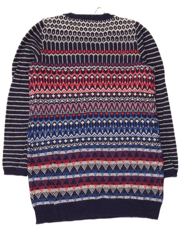 Marks & Spencer Womens Crew Neck Jumper Sweater UK 12 Medium Multicoloured