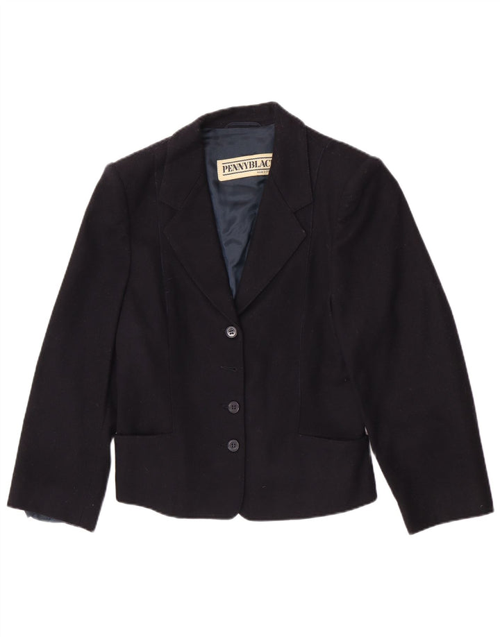 Penny Black Womens 3 Button Blazer Jacket UK 10 Small Wool