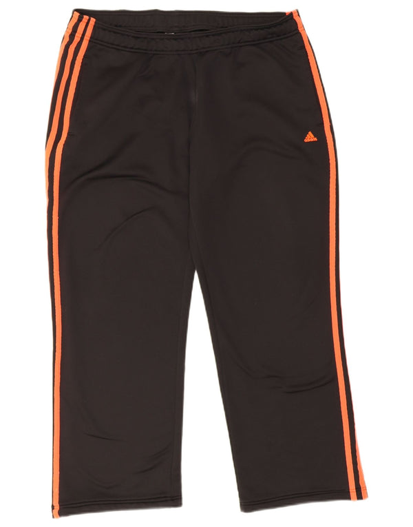 Adidas Womens Climalite Tracksuit Trousers UK 16 Large Black Polyester