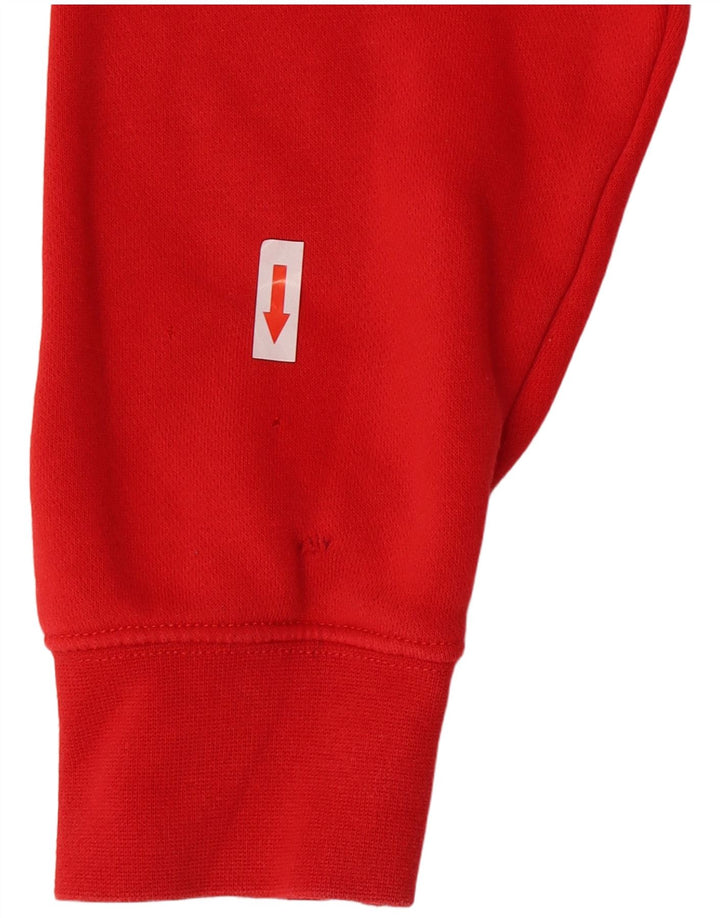 Nike Mens Hoodie Jumper Small Red Cotton