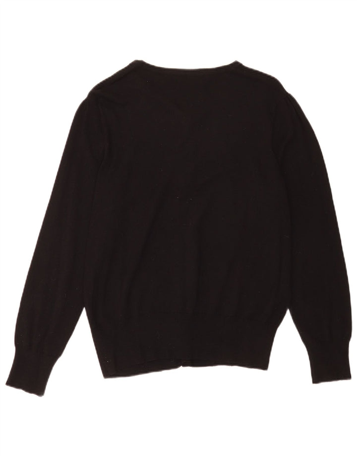 Marks & Spencer Womens Cardigan Sweater UK 14 Medium Black