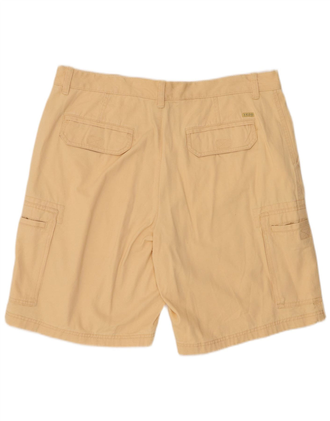 IZOD Mens Cargo Shorts W38 XL Beige Cotton