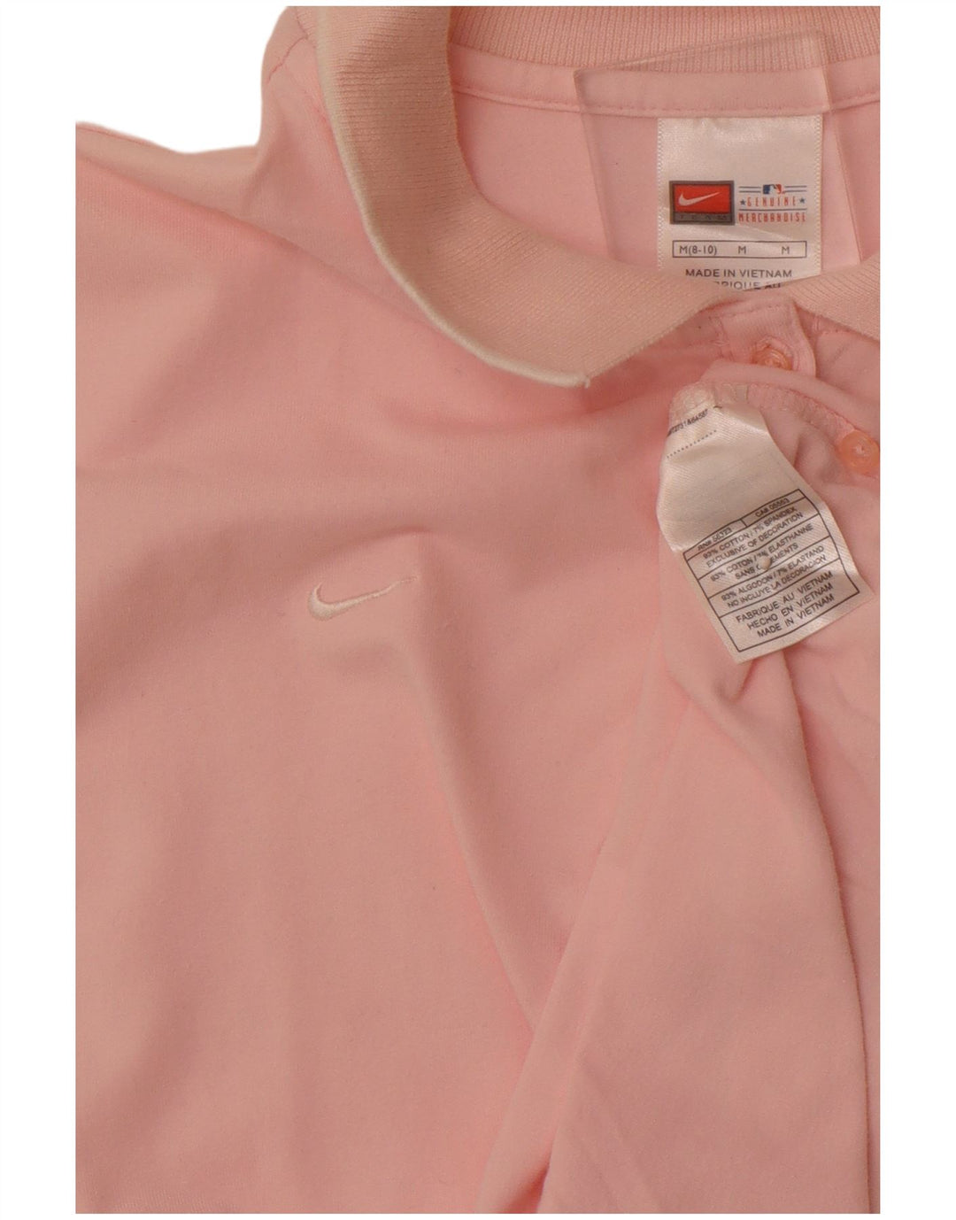 NIKE Womens Saint Louis Cardinals Polo Shirt US 8/10 Medium Pink Cotton