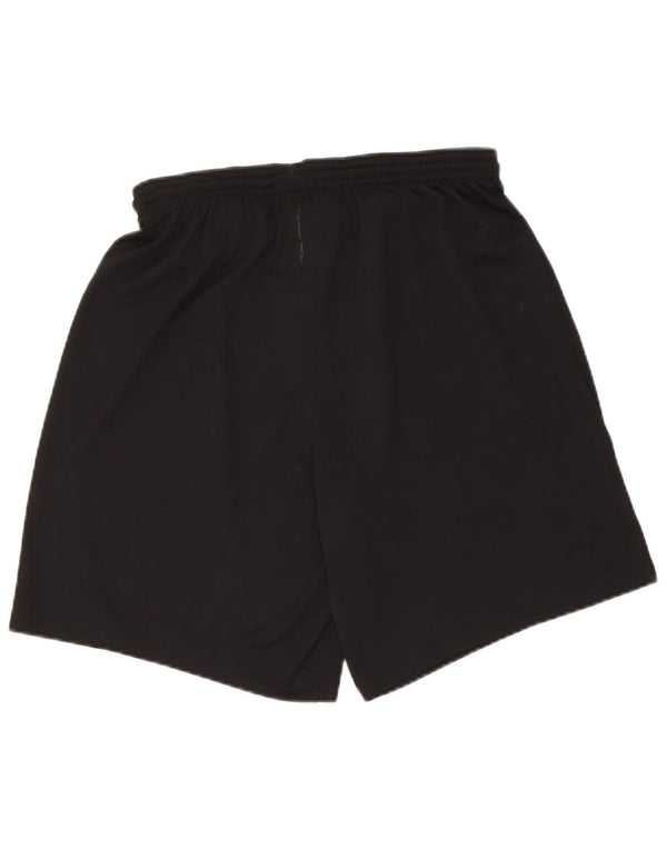 Nike Womens Dri Fit Graphic Sport Shorts UK 16 Large Black Polyester