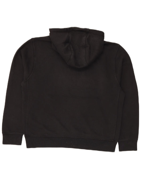 Nike Mens Hoodie Jumper Medium Black Cotton