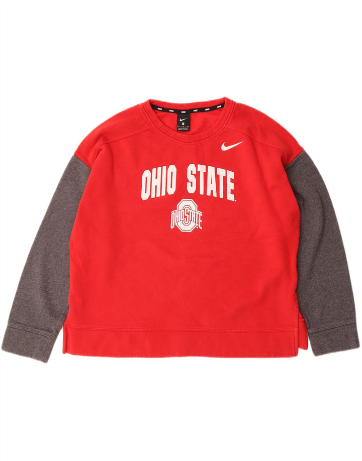 NIKE Womens Ohio State Oversized Sweatshirt Jumper UK 18 XL Red Vintage Nike and Second-Hand Nike from Messina Hembry 