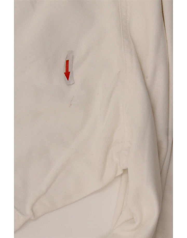 Murphy & Nye Mens Short Sleeve Shirt Large White Cotton