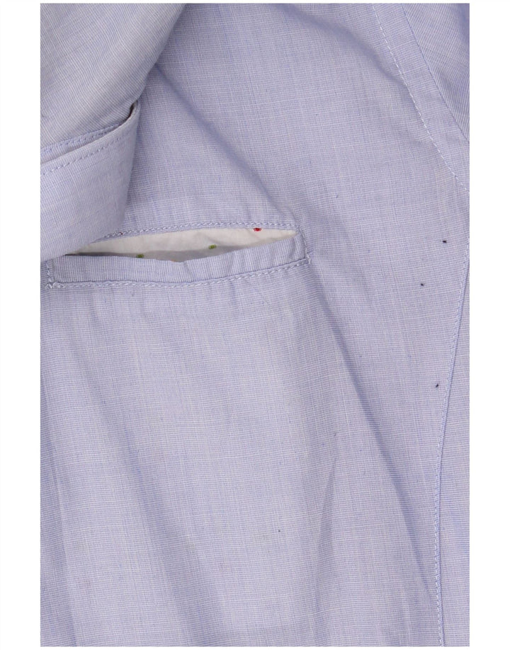 Alessandra Lamura Mens Shirt Large Blue Polyester