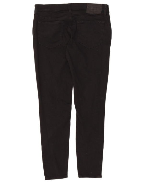 Polo Ralph Lauren Womens Skinny Jeans W29 L26 Black Cotton