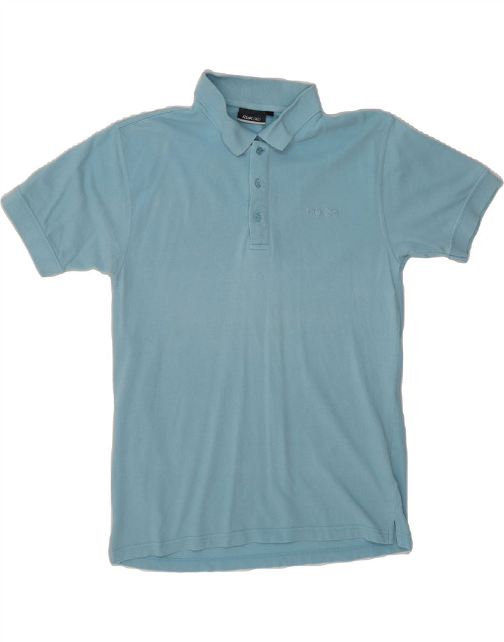 REEBOK Mens Polo Shirt Large Blue Cotton