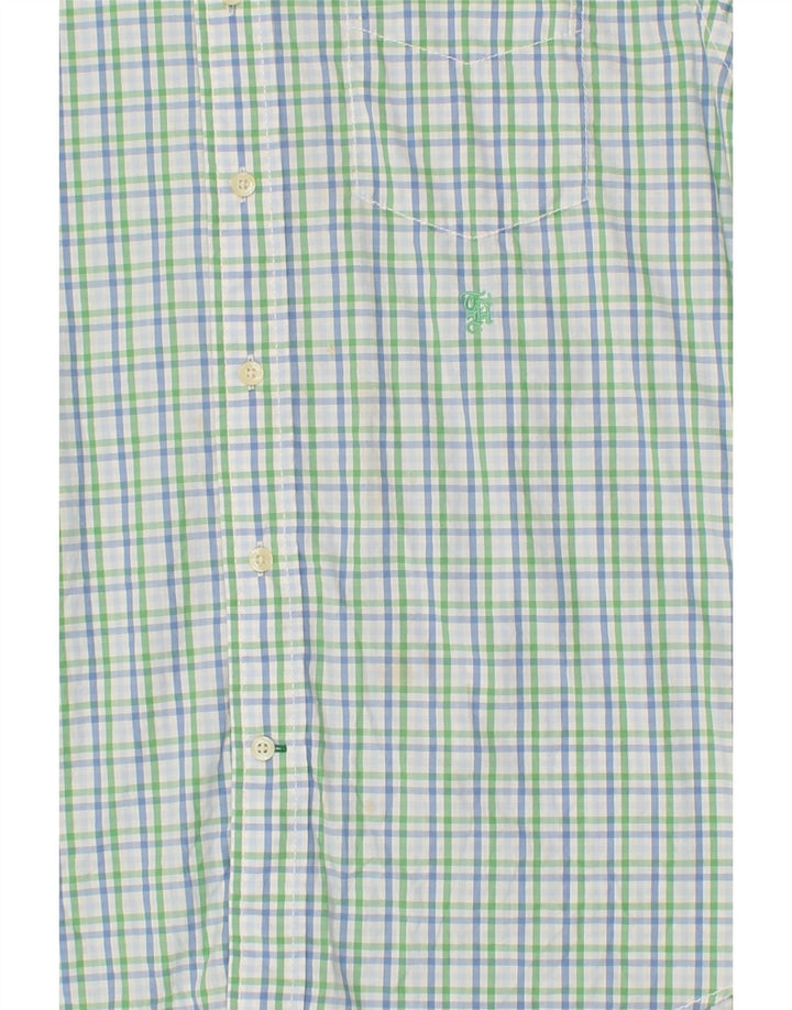 TOMMY HILFIGER Mens Shirt Medium Multicoloured Check Cotton Vintage Tommy Hilfiger and Second-Hand Tommy Hilfiger from Messina Hembry 