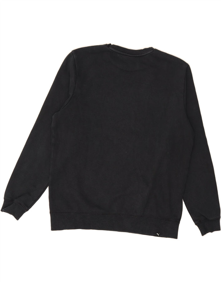 PUMA Mens Graphic Sweatshirt Jumper XL Black Cotton Vintage Puma and Second-Hand Puma from Messina Hembry 