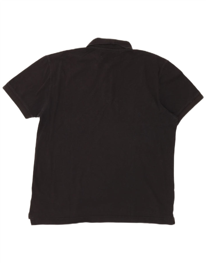 KAPPA Mens Polo Shirt XL Black Cotton