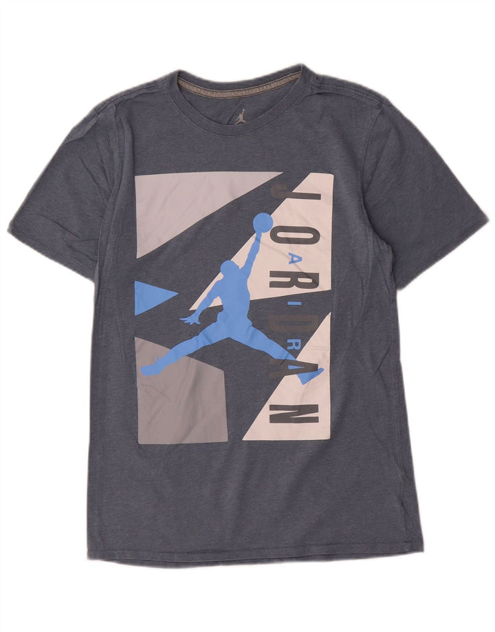 Jordan Mens Graphic T-Shirt Top Small Grey