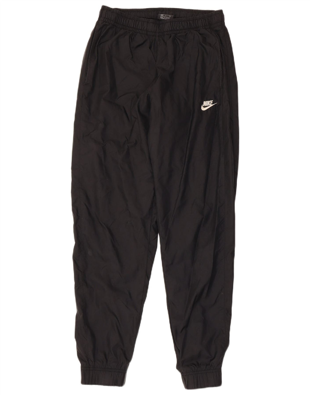 NIKE Mens Tracksuit Trousers Joggers Small Black Nylon