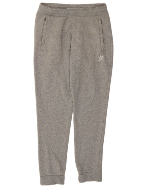 Adidas Mens Tracksuit Trousers Joggers Medium  Grey Cotton
