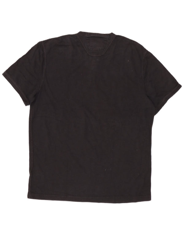SUPERDRY Mens T-Shirt Top 3XL Black Cotton