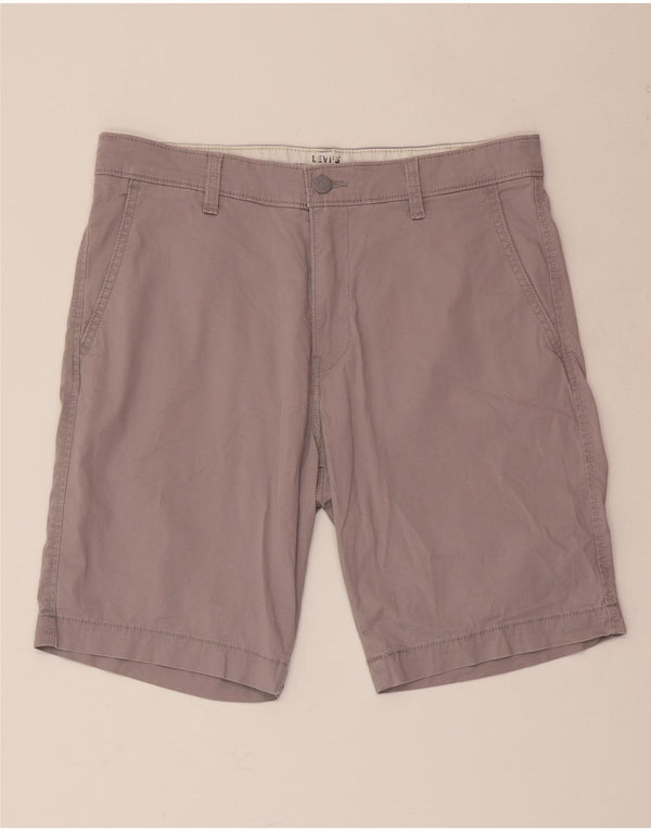LEVI'S Mens Chino Shorts W32 Medium Grey Cotton