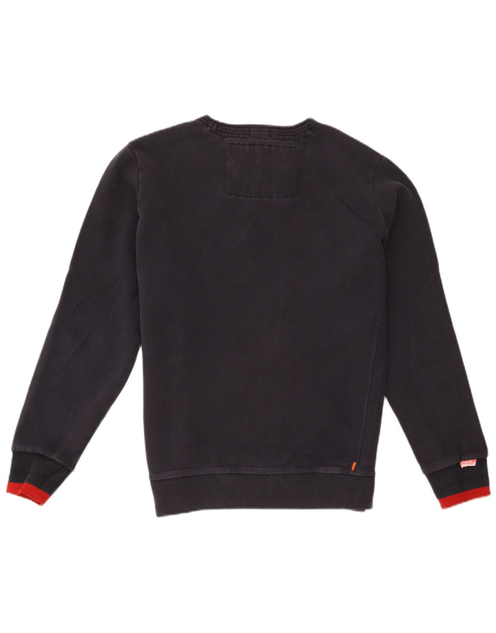 Superdry Mens Sweatshirt Jumper 2XL Black Cotton
