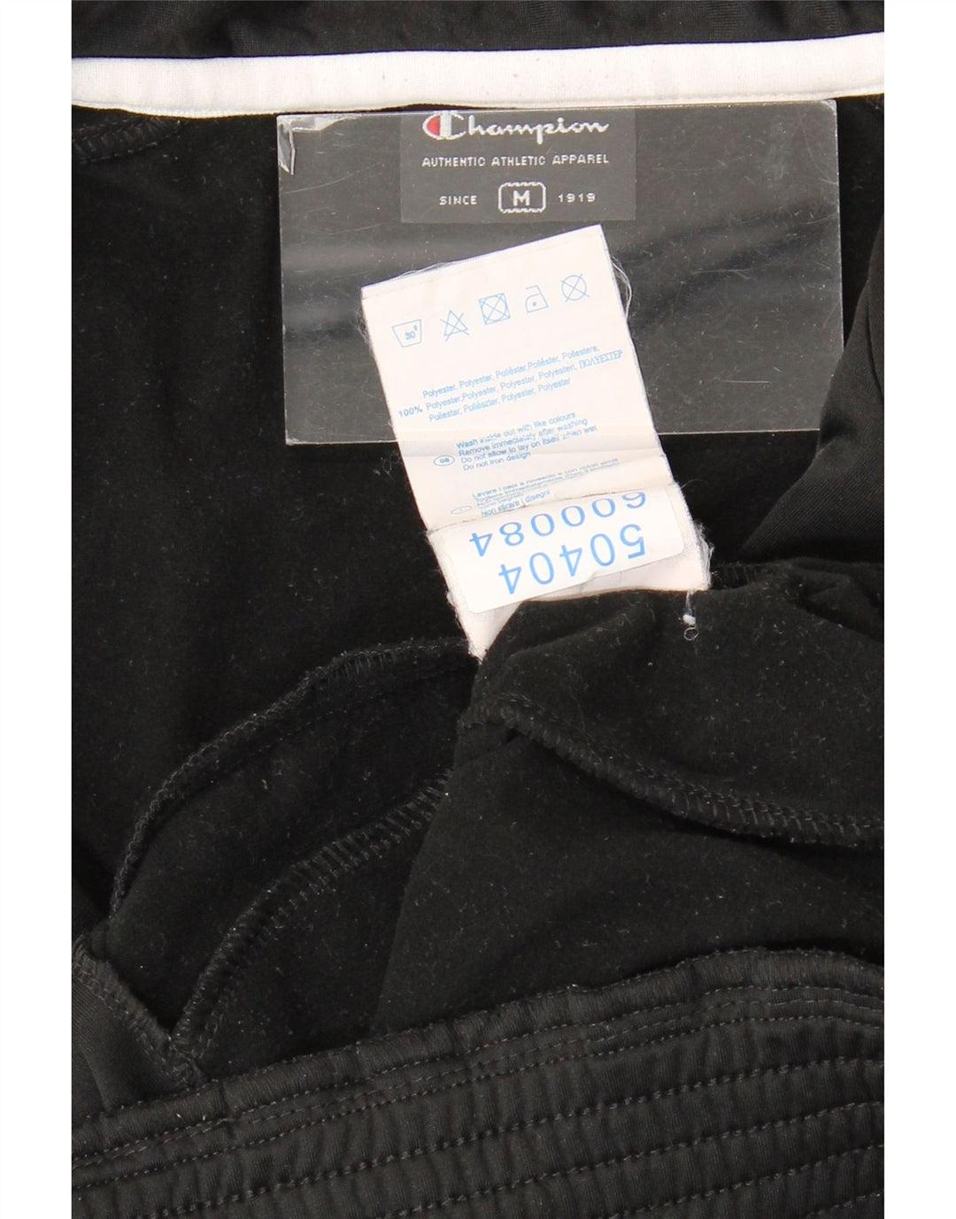 Champion Mens Tracksuit Top Jacket Medium Black Colourblock Polyester