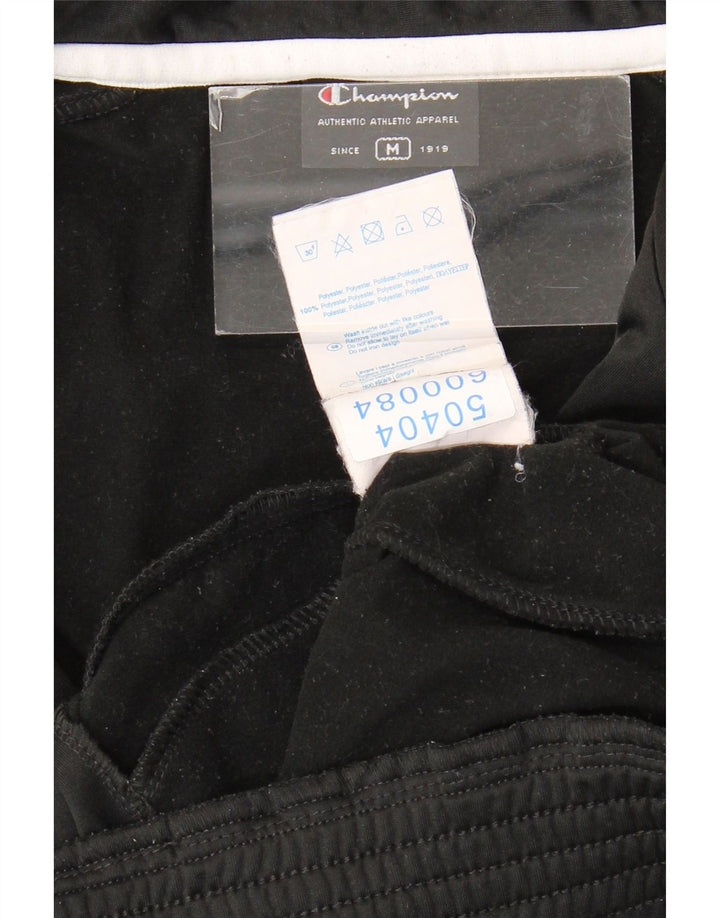 Champion Mens Tracksuit Top Jacket Medium Black Colourblock Polyester