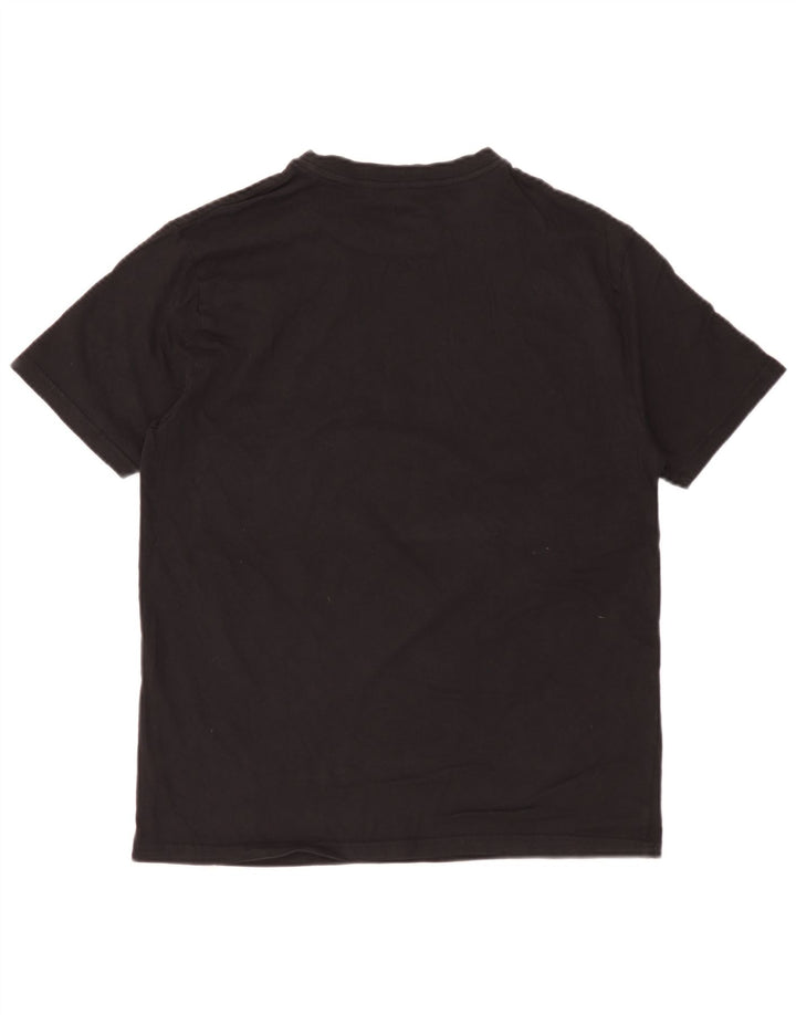 Hurley Mens Graphic T-Shirt Top Medium Black Cotton