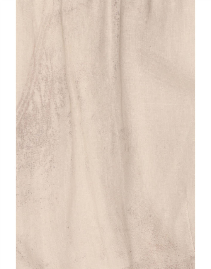 Gas Mens Shirt Large White Linen